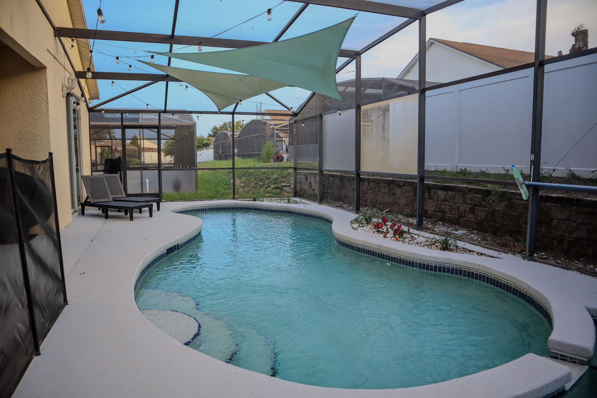 Heated Pool at Dusk